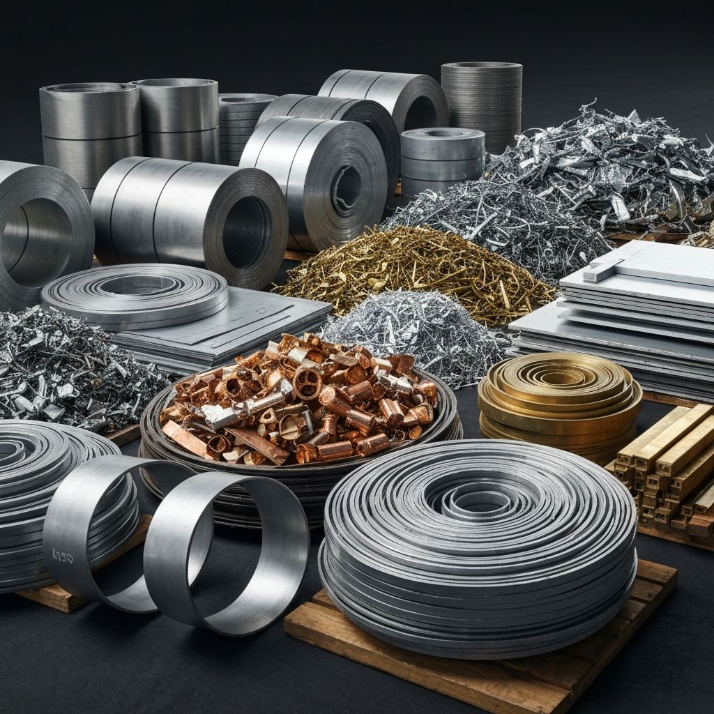 Sorted metal materials